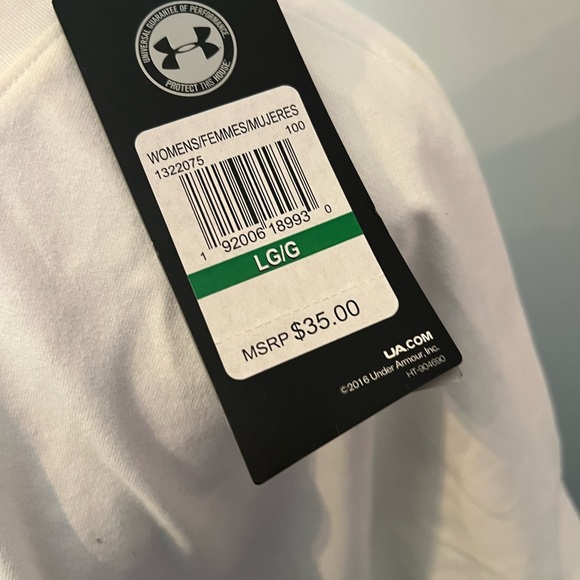 Under Armour Women's Lighter Longer Short Sleeve Large NWT - Picture 4 of 8